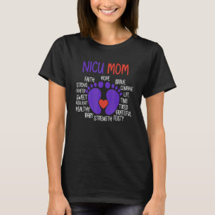 T-shirt NICU Maman Faits Prématuration Soutien à la sensib