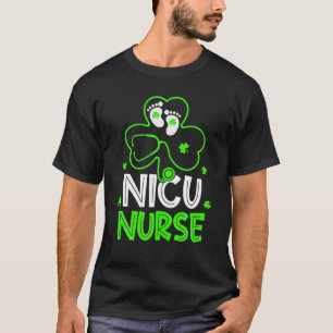 T-shirt NICU Nurse Life Stethoscope Nurse Happy St Patri