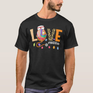 T-shirt Nicu Nurse Plaid Oeuf Bunny Love Stethoscope Rn Nu