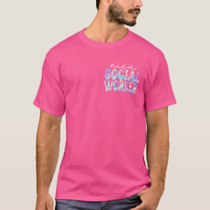 T-shirt Nicu Social Worker Super Retour à l'école Cute Tea