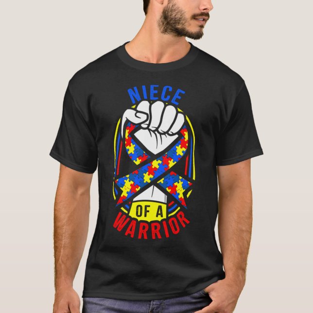 T-shirt Nièce D'Une Sensibilisation sur l'autisme De Guerr (Devant)
