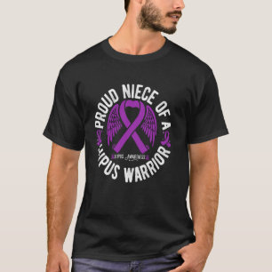T-shirt Nièce fière d'une guerrière contre le lupus, Sensi