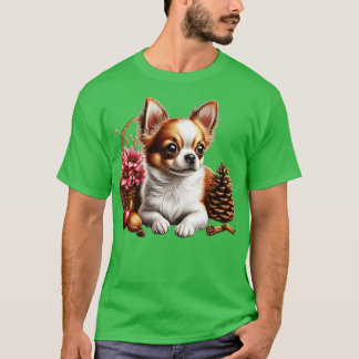 T-shirt Niedlicher Chihuahua im realistischen Zeichenstil