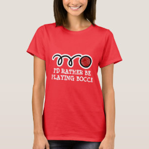 T - Shirt niedlicher Frauen Ich würde lieber Bo