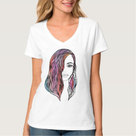 T - Shirt niedlicher Frauen mit Bild