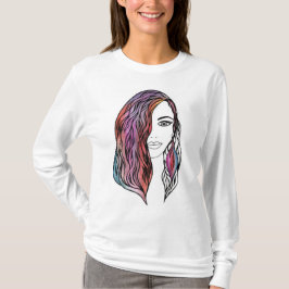 T - Shirt niedlicher Frauen mit Bild