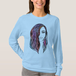 T - Shirt niedlicher Frauen mit Bild