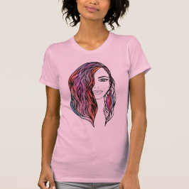 T - Shirt niedlicher Frauen mit Bild