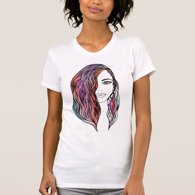 T - Shirt niedlicher Frauen mit Bild (Vorderseite)