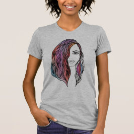 T - Shirt niedlicher Frauen mit Bild