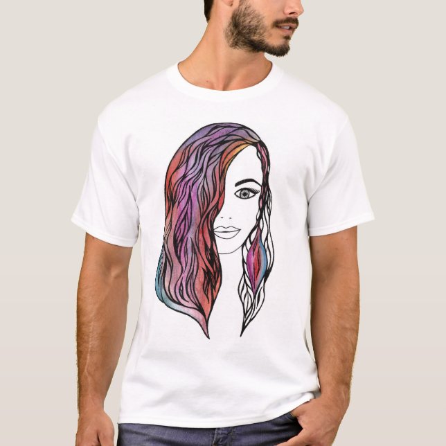 T - Shirt niedlicher Männer mit Bild (Vorderseite)