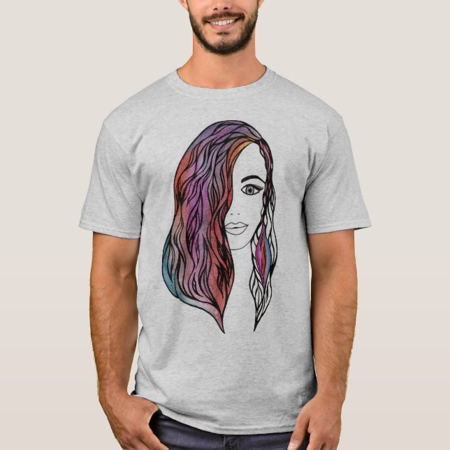 T - Shirt niedlicher Männer mit Bild (Vorderseite)