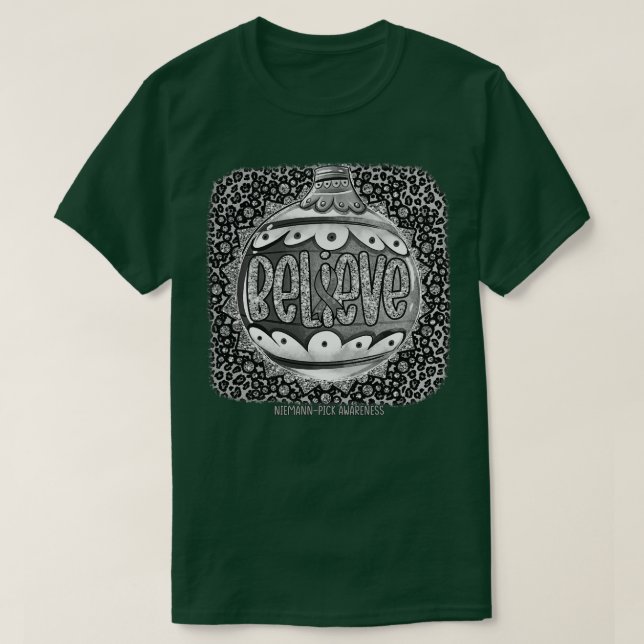 T-shirt NiemannPick Sensibilisation Croire Ornament Leopar (Design devant)
