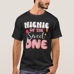 T-shirt Nienie De L'Anniversaire Un Doughnut 1Ème Famille 