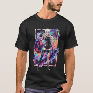 T-shirt NieR Automata A2 Cheveux Argentés Blanc Bangs Couv