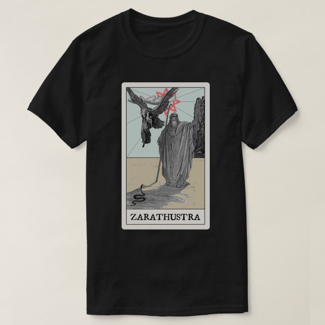 T-shirt Nietzschex27s Zarathustra Tarot (Design devant)