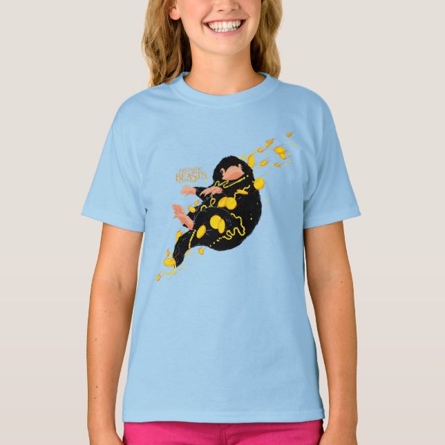 T-shirt Niffler Flottant Avec Or (Devant)