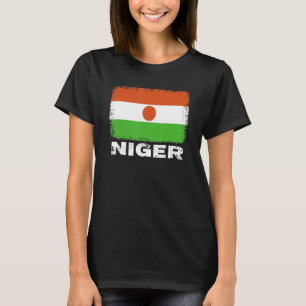 T-shirt Niger Flag   Support Nigerien People Women Men  
