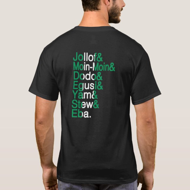 T-shirt Nigeria African Foods Jollof Rice Nigeria Naija P (Dos)