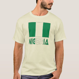 T-shirt Nigeria avec le drapeau nigérian