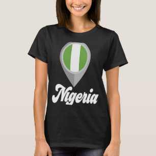 T-shirt NIGERIA Drapeau I Love NIGERIA Voyage