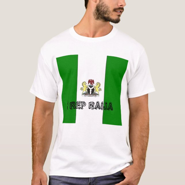 T-shirt nigeria_Full, représentant NAIJA d'I (Devant)
