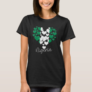 T-shirt Nigeria Nigeria Drapeau Afrique Fière Amour du Coe