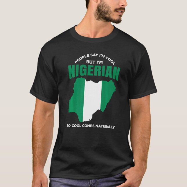 T-shirt Nigeria Pride Nigerian African American Nigerian R (Devant)