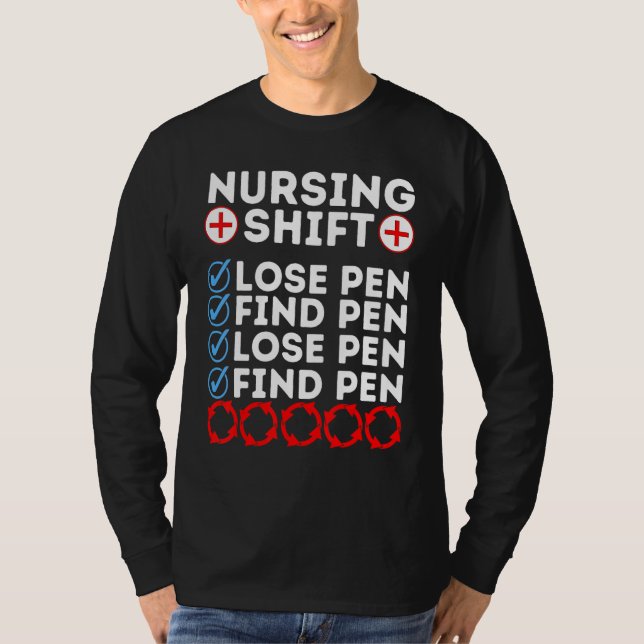 T-shirt Night Shift Nurse Day Quote Nursing Week Shifting  (Devant)