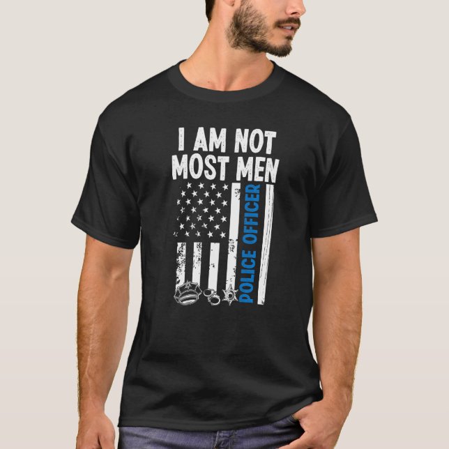 T-shirt Night Shift Policeman pas la plupart des hommes Po (Devant)