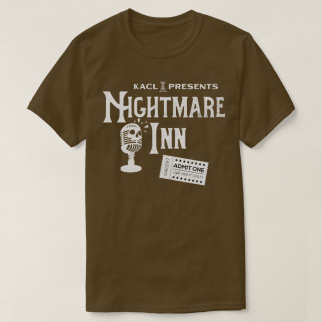 T-shirt Nightmare Inn Version Vintage (Design devant)