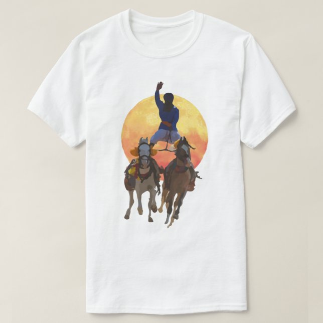 T-shirt Nihang Singh à cheval C (Design devant)