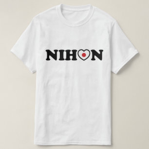 T-shirt Nihon Love Coeur Drapeau
