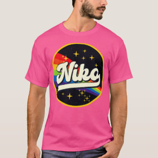T-shirt Niko Rainbow Dans L'Espace Style Vintage