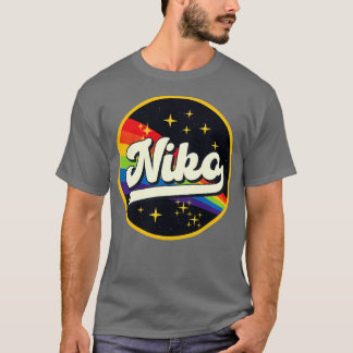 T-shirt Niko Rainbow Dans L'Espace Style Vintage