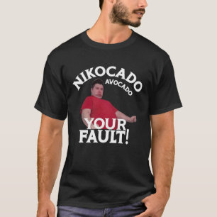 T-shirt Nikocado Avocado Votre Mème Faille Fatty Fast Food