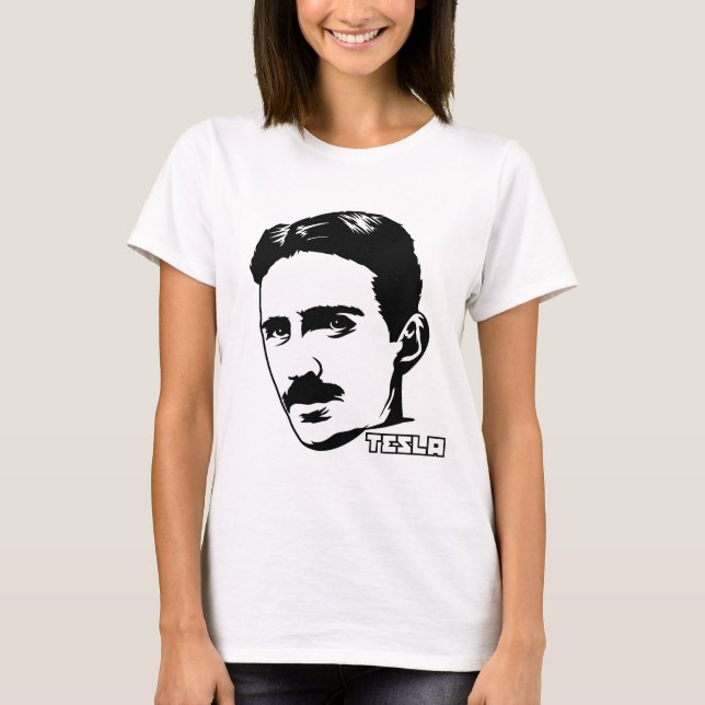 T-shirt Nikola Tesla Portrait (Devant)