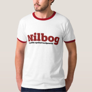 T-shirt Nilbog c'est gobelin orthographié à l'envers