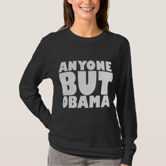 T-shirt N'importe qui mais douille de dames d'Obama longue