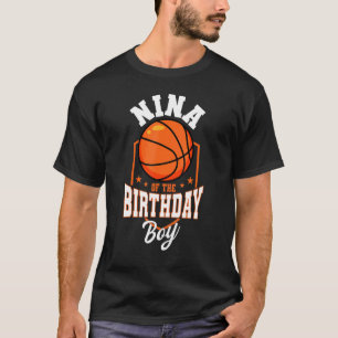 T-shirt Nina De L'Anniversaire Boy Basketball Thème Annive
