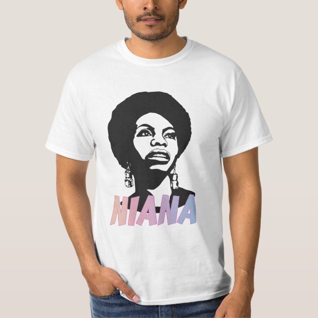T-shirt Nina Simone drôle (Devant)