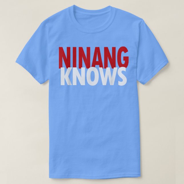 T-shirt Ninang Connaît La Meilleure Godmère Philippines Fu (Design devant)