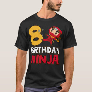 T-shirt Ninja 8e Ninja cake astronaute anniversaire 