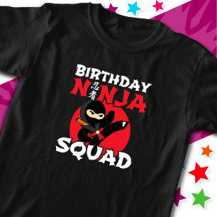 T-shirt Ninja Anniversaire de fête Thème Anniversaire Ninj