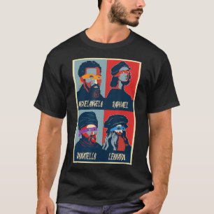 T-shirt Ninja Artiste de la Renaissance Italienne Leonardo