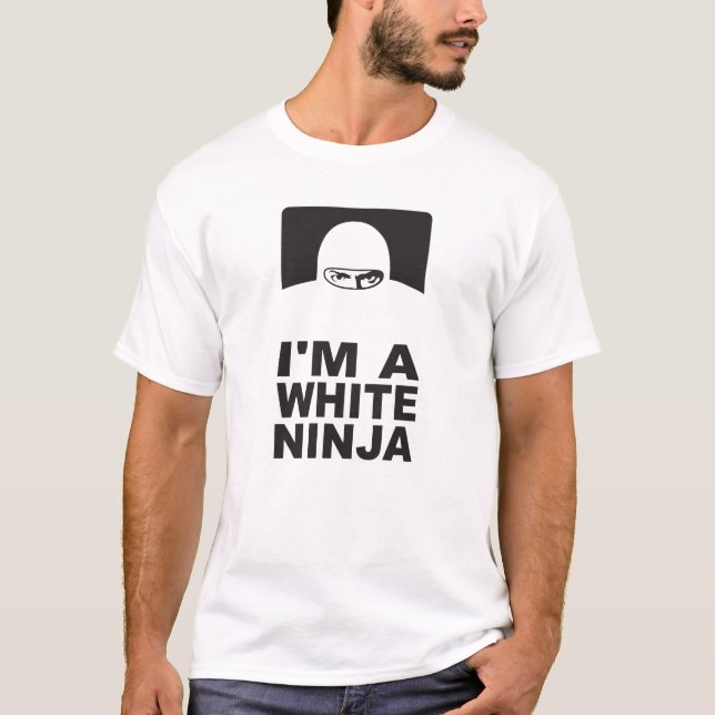 T-shirt Ninja blanc (Devant)