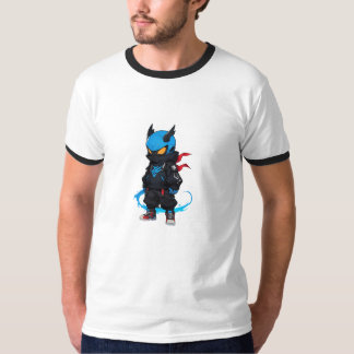T-shirt Ninja bleu
