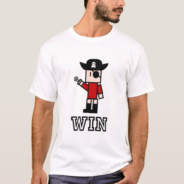 T-shirt Ninja contre des pirates - chemise de victoire de (Devant)