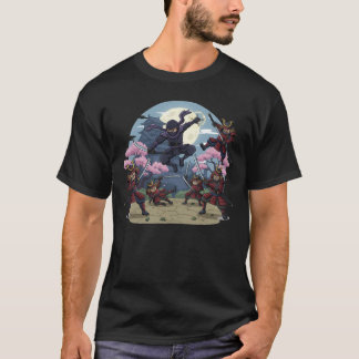 T-shirt Ninja contre Samouraï