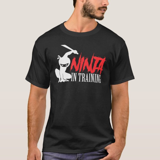 T-shirt Ninja Dans La Formation Funny Anniversaire Ninja P (Devant)